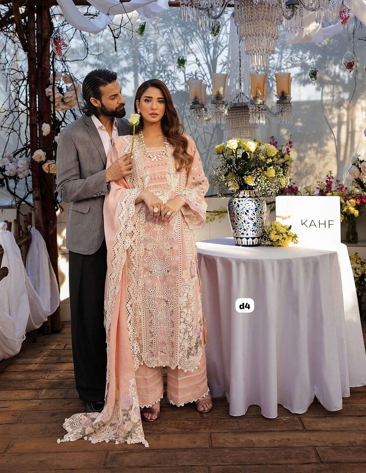 KAHF Luxury Lawn Collection 2025 Open Pic And Model Pic by KAHF